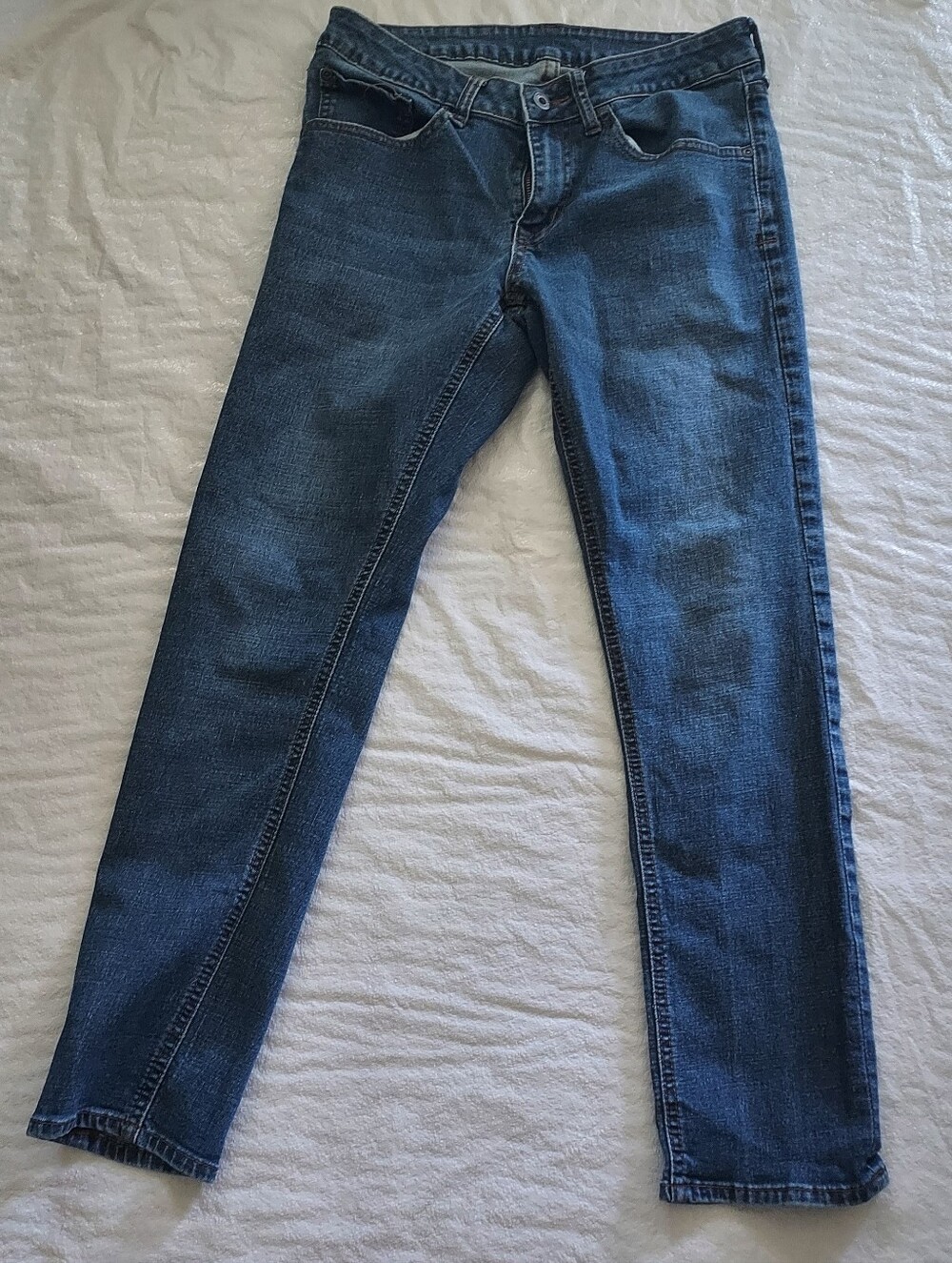 Van Heusen Men's Slim Straight Dark Blue Jeans